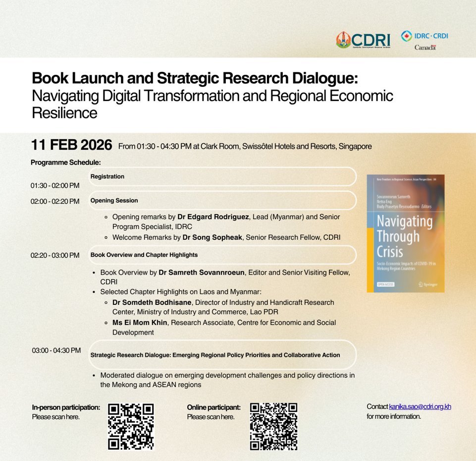 Cambodia Development Resource Institute (CDRI) tweet media