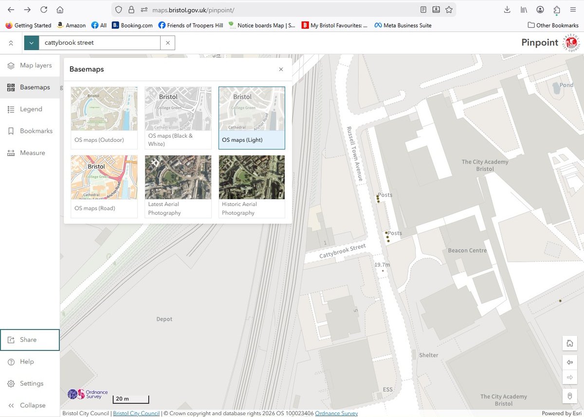 SActonCampbell's tweet photo. Help! @BristolCouncil have introduced a new pinpoint system that does not seem to include historic maps such as tithe maps and the 1949 street maps.  How can I continue to access them?  Have tried messaging @BristolCouncil on X but the message failed. https://t.co/pZEhnvLBKs