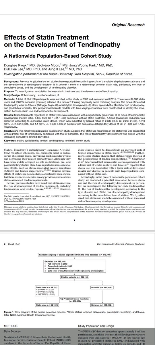 RedSpudd's tweet image. This @bbchealth story misses the impact of those side effects of statins that aren't currently listed in the packaging such as tendinopathy. They are well documented and real if not common.

bbc.co.uk/news/articles/…