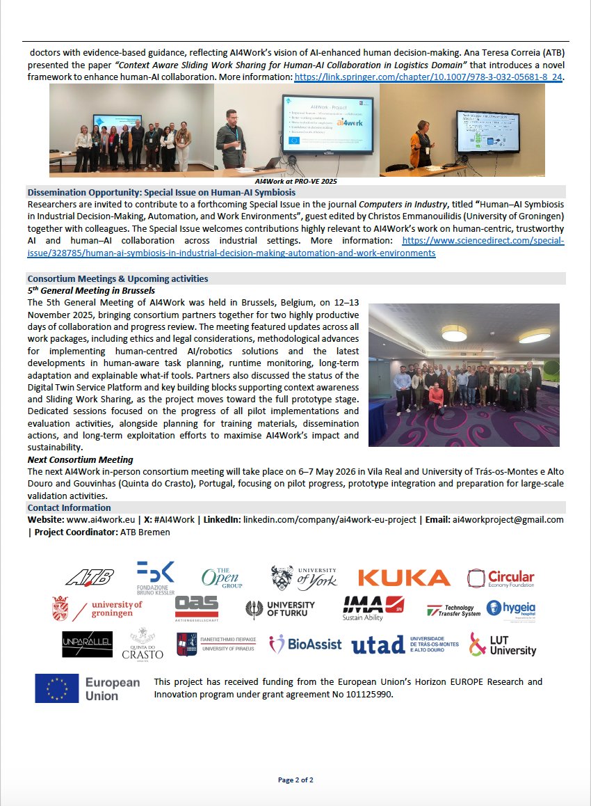 AI4Work - EU Project tweet media