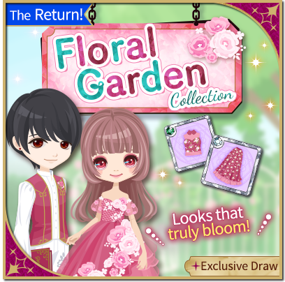 Dear Courtiers,

Floral Garden Collection is back! 🌸✨
Blooming looks await—don't miss out 💖

#VoltageInc #CoD #CourtofDarkness #Otome