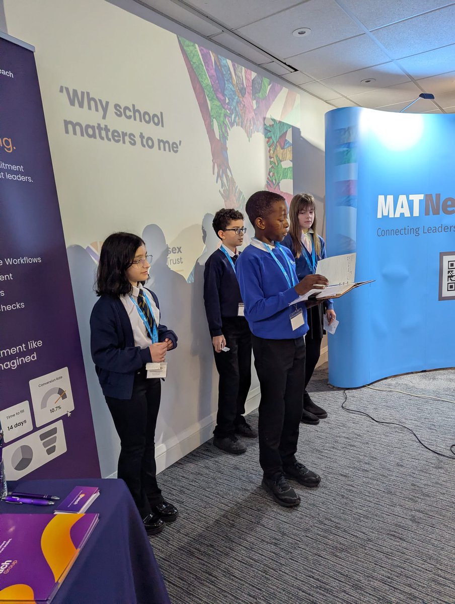MATNetworks's tweet image. Incredible to hear from our future leaders! 🎤 The #PupilVoice session with South Essex Academy Trust and Catherine Stalham provided the insights we need to truly shape the future of our schools.

A highlight of the morning! ❤️🚀

#EducationLeadership