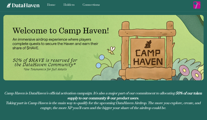 Happy news, I joined Camp Haven / Data Haven!  🫎

The most interesting about this project for me is Data Haven is here to develop storage solutions on Ethereum, together with the community from day one. Ready to join? See you there  🫎 
camphaven.xyz/home
<a href="/DataHaven_xyz/">DataHaven 🫎</a>