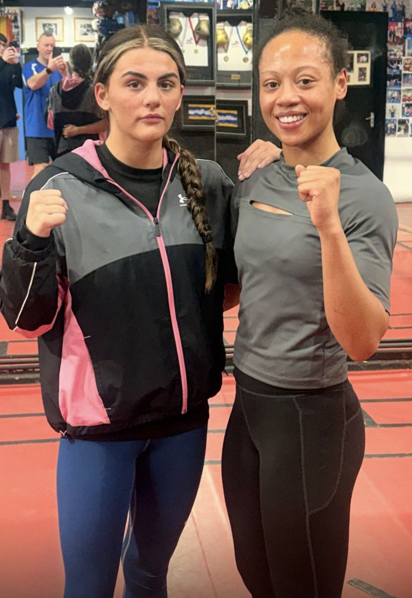 Great Rounds Yesterday For Venture’s Letitia McKee With The Solly Elite Boxer Shassen Dutton… Brilliant Sparring Ladies #TEAMVENTURE 🥊