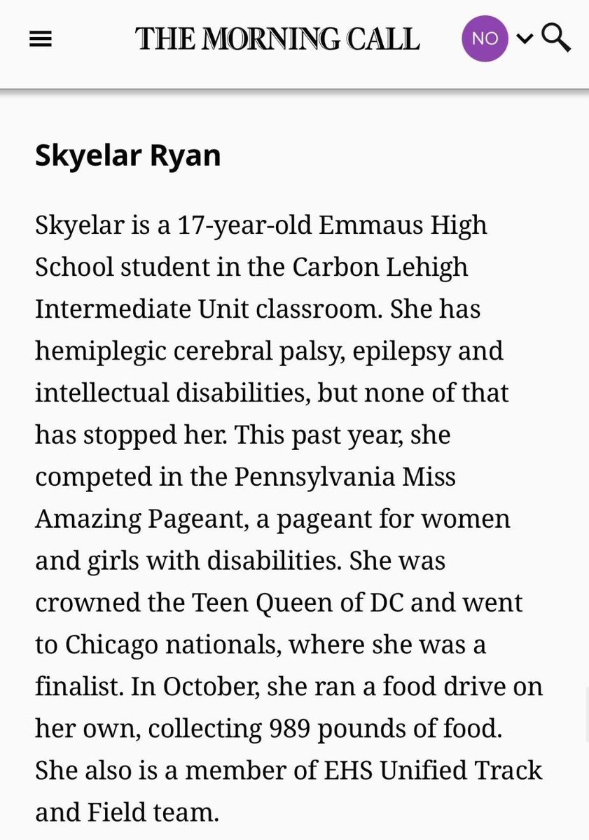 EHS_Hornets's tweet photo. We are so proud of our very own Skyelar!  The Morning Call just shared their article for Most Influential People of LV 2026. Skyelar was not only nominated, but also chosen!  WELL DONE! https://t.co/T1qMQGZ06c