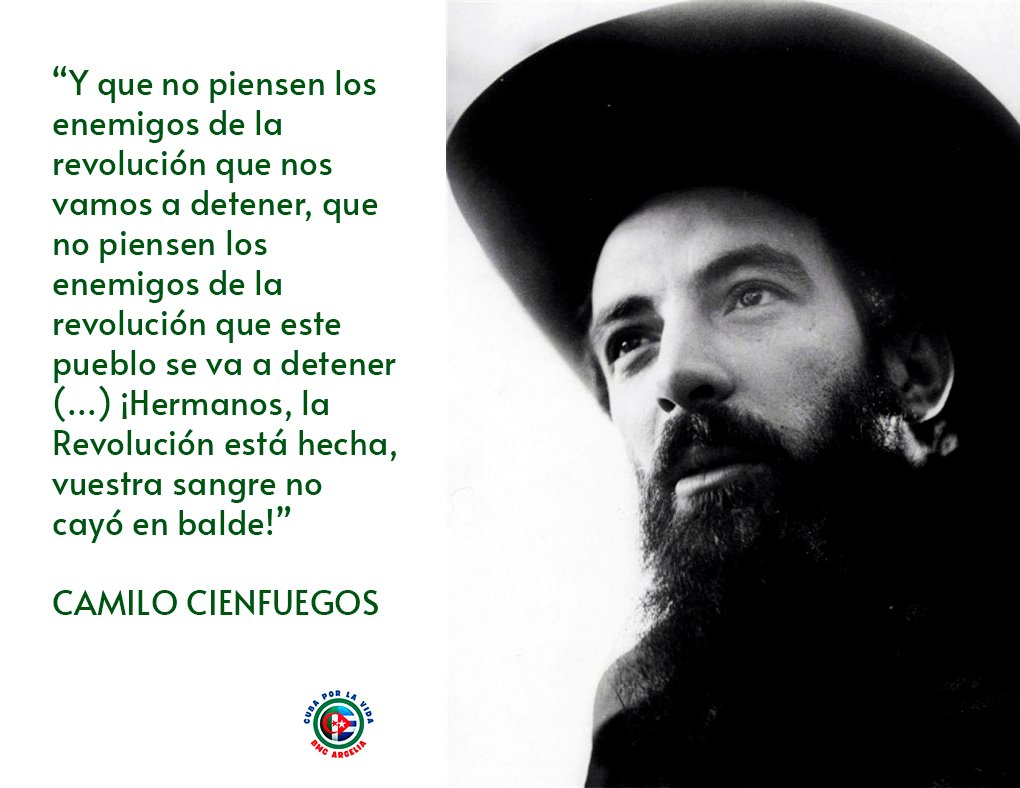 ✨🇨🇺 Camilo vive en el pueblo 🇩🇿✨
A 94 años de su natalicio, recordamos a Camilo Cienfuegos, símbolo de valentía, fidelidad y amor a la Patria. Desde Argelia, la Brigada Médica Cubana honra su ejemplo. 🌻

#CamiloVive #BMCArgelia #CubaPorLaVida
