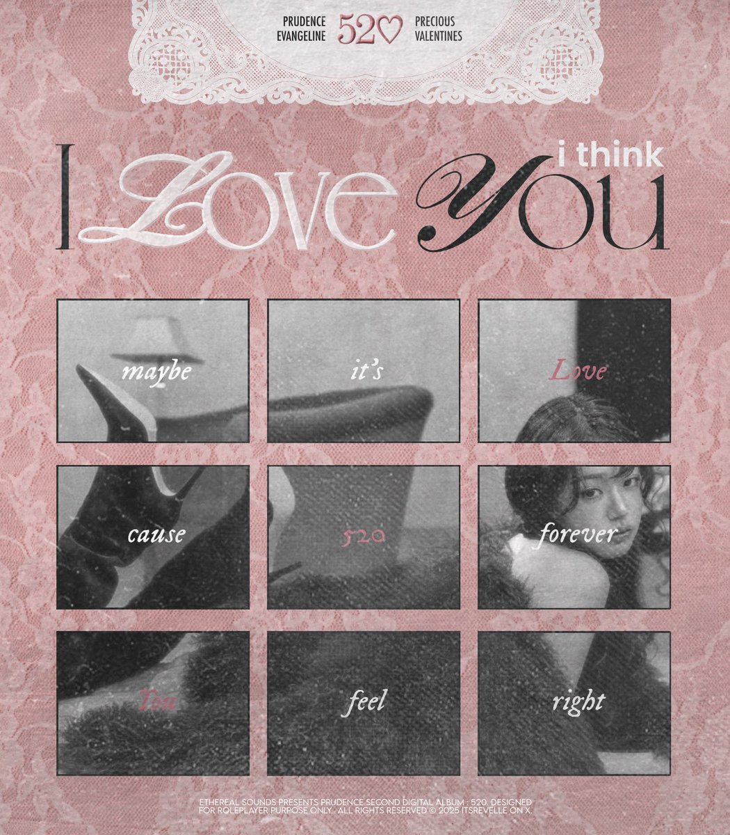 ️ ️ 

⠀ ⠀⠀   It's a show for the 𝒓𝒐𝒎𝒂𝒏𝒕𝒊𝒄𝒔.ᐟ
⠀⠀⠀ ⠀–————————————––
⠀⠀⠀ ⠀No  more   heartbreak  tonight,
⠀⠀⠀ ⠀Cause we are celebrating love.

⠀⠀ ⠀ 〖 𝟓͟𝟐͟♡ 〗 𝒫͟rudence 𝐸͟vangeline
  ️