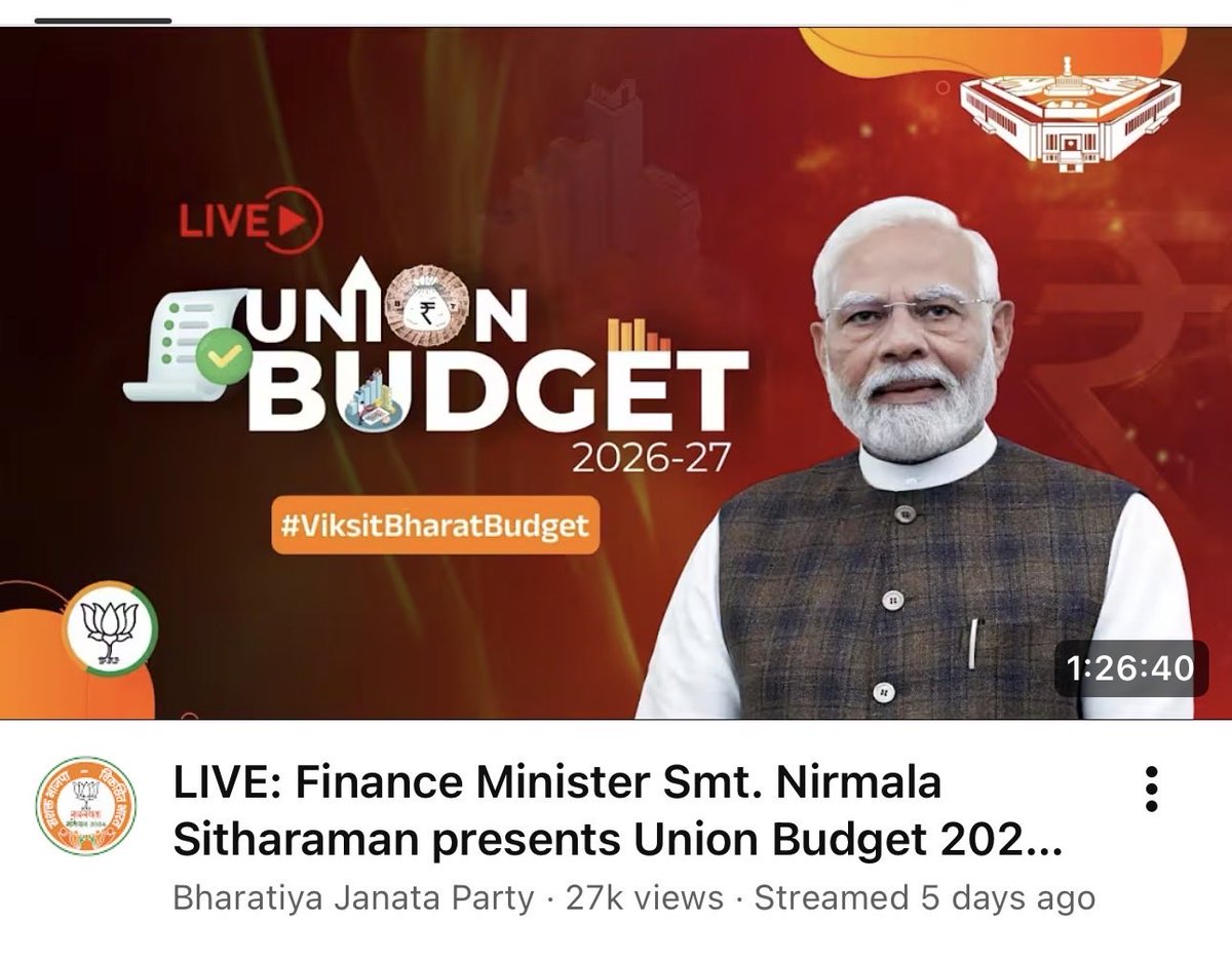कल राष्ट्रपति के अभिभाषण पर राज्यसभा में मोदी द्वारा दी गई स्पीच को <a href="/sansad_tv/">SansadTV</a> पर 19 घंटे में 23 हज़ार लोगों ने सुना तो वहीं <a href="/ShayarImran/">Imran Pratapgarhi</a> को 61 हज़ार लोगों ने।
<a href="/BJP4India/">BJP</a> के यू ट्यूब पर मोदी को 27 हज़ार लोगों ने सुना तो <a href="/INCIndia/">Congress</a> के चैनल पर <a href="/ShayarImran/">Imran Pratapgarhi</a> को 1 लाख 10 हज़ार लोगों ने