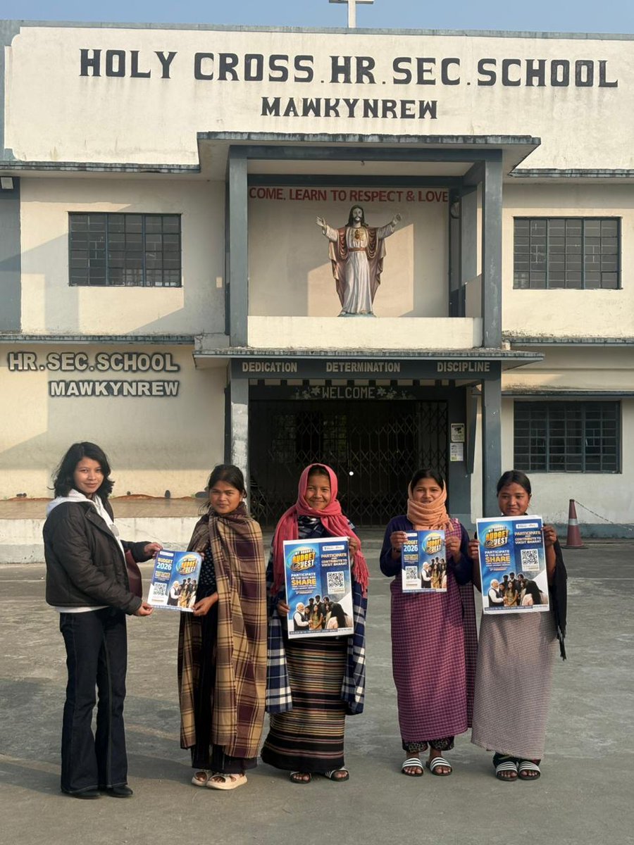 mybharatmeg's tweet photo. Meghalaya NYVs on the field with one united mission—inspiring youth participation in the MY BHARAT BUDGET QUEST 2026 and creating opportunities for young voices to engage with Hon’ble PM Shri.@narendramodi  ji.

Kudos to our NYVs for their unwavering dedication ✨🙌
@mybharatgov https://t.co/FXLp0BbsGB