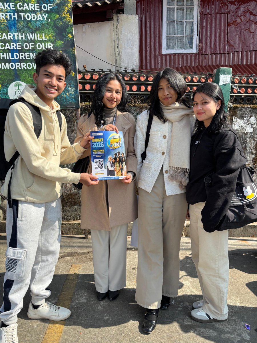 mybharatmeg's tweet photo. Meghalaya NYVs on the field with one united mission—inspiring youth participation in the MY BHARAT BUDGET QUEST 2026 and creating opportunities for young voices to engage with Hon’ble PM Shri.@narendramodi  ji.

Kudos to our NYVs for their unwavering dedication ✨🙌
@mybharatgov https://t.co/FXLp0BbsGB