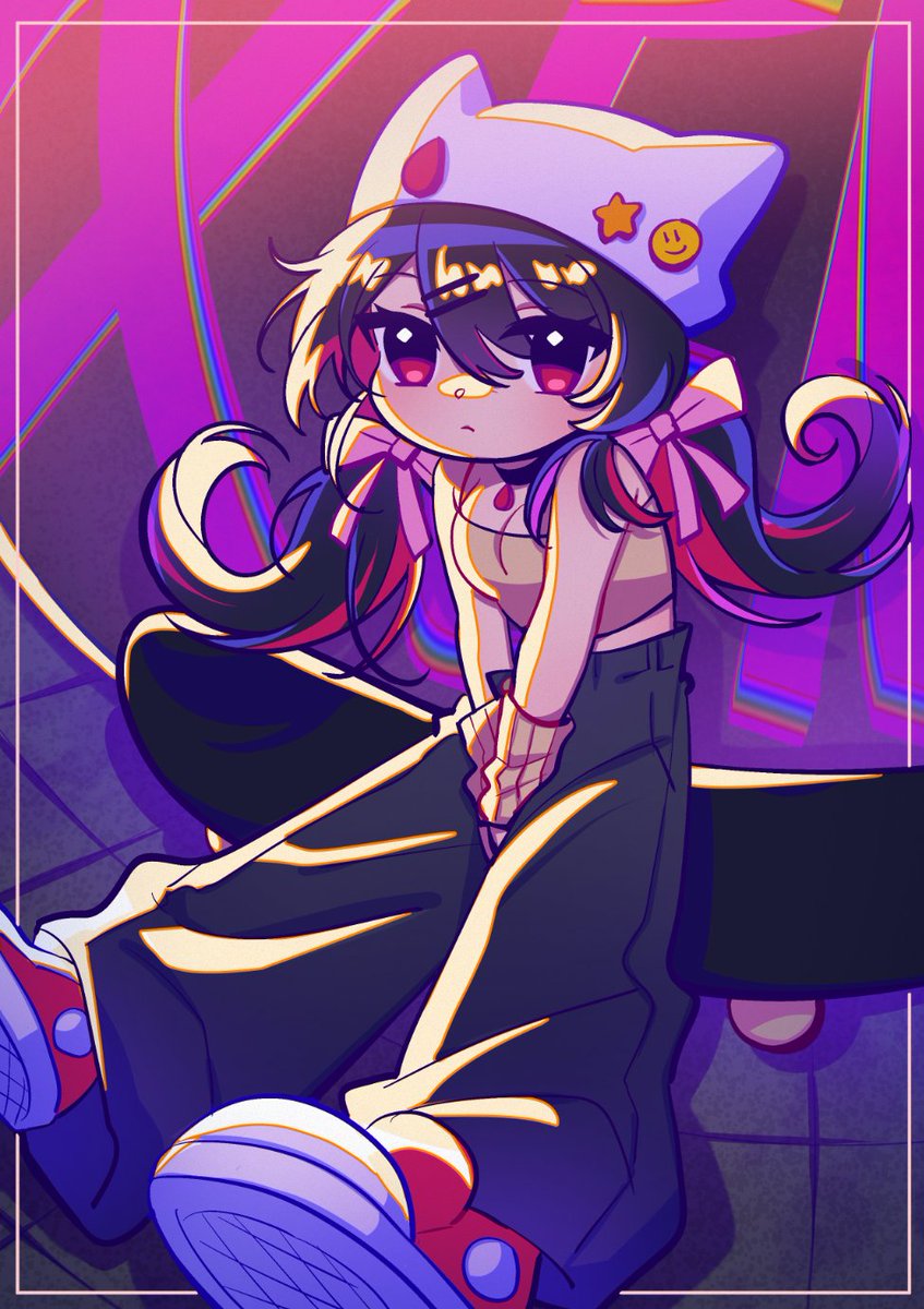 trying out a different style~ 🛹
- - - - - - - - - - - - - - - - - - - -
#myart #art #vtuber #xemillust