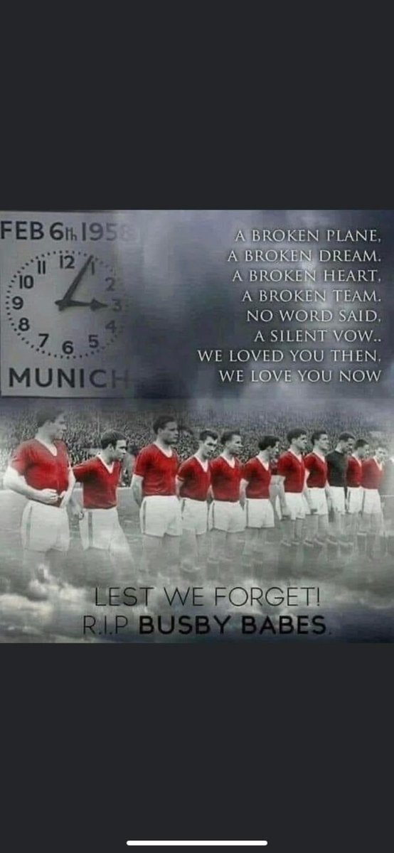68 years ago today. Gone but never forgotten. 
Keep the red flag flying high because Man United will never die