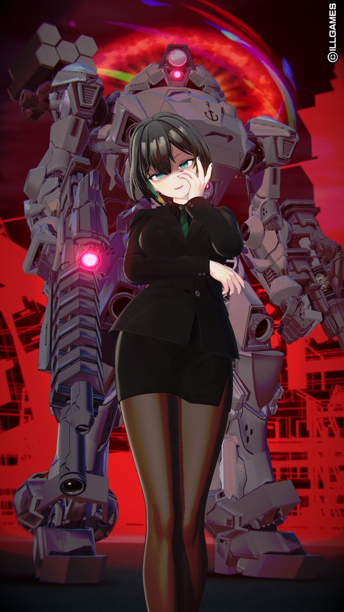 k7G6yldpPs3wTFM's tweet photo. まず1つ目でーきた(*‘ω‘ *)✨️

こちら白狼chさんからリクエスト頂いた、アーマード・コア6よりオールマインドもといオマちゃんです
ACっぽいロボはurashimaさん、背景は00110010001000000さんのものを改変してお借りしてます🙇

#アイコミ https://t.co/8txFGRcObn