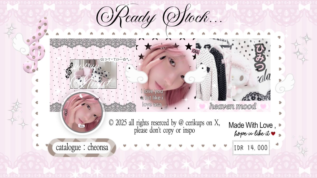 cerikups's tweet image. help repost, thanks! 🩷 #zonauang

berry hepi bgt krn akhirnya bisa bikin set up baru sendiri, dari kmrn sampai skrg💧sekalian kenalin anak baru bernama "cheonsa" ໒꒱ UFS layout kya &amp;amp; asa, bisa claim dm atau tele. kalau ada kesamaan inspo dengan ba lain, please kabarin berry ya!