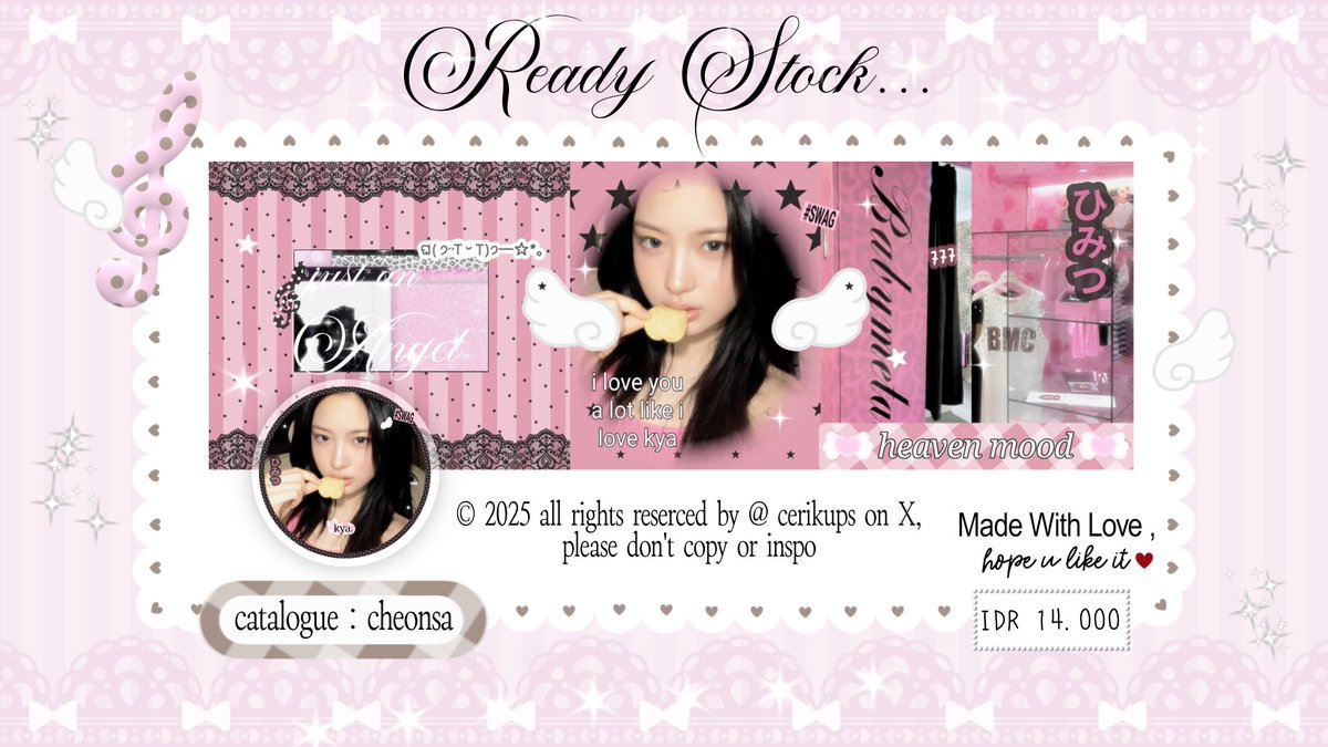 cerikups's tweet image. help repost, thanks! 🩷 #zonauang

berry hepi bgt krn akhirnya bisa bikin set up baru sendiri, dari kmrn sampai skrg💧sekalian kenalin anak baru bernama "cheonsa" ໒꒱ UFS layout kya &amp;amp; asa, bisa claim dm atau tele. kalau ada kesamaan inspo dengan ba lain, please kabarin berry ya!