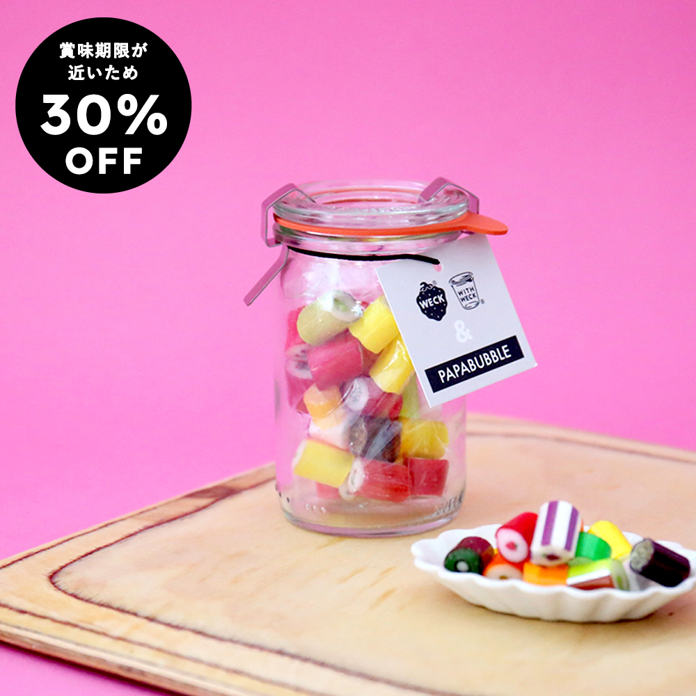 monseuil_staff's tweet image. 【marcsSTORE限定】
賞味期限が近い為、特別価格30％OFF
口に入れた瞬間にほろほろと溶けていく食感や、日本人の口に合う様に何百回も試作を重ねたフレーバーが人気のキャンディ“PAPABUBBLE”とWECKのコラボアイテム
この機会にぜひ味わってみてください♪
marcs.shop/?mode=grp&amp;amp;gid=…
#weck
#パパブブレ