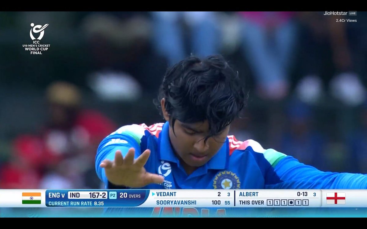 - Hundred in IPL ✅
- Hundred in Youth ODI ✅
- Hundred in Youth Test ✅
- Hundred for India A ✅
- Hundred in SMAT ✅
- Hundred in U-19 Asia Cup ✅
- Hundred in VHT ✅
- Hundred in U-19 World Cup ✅

VAIBHAV SURYAVANSHI IS RULING CRICKET AT THE AGE OF 14. 🤯🔥