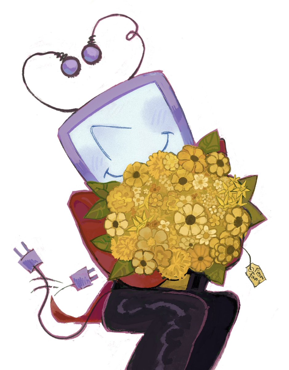 Yeyyy flowers from fans #DELTARUNE #tenna