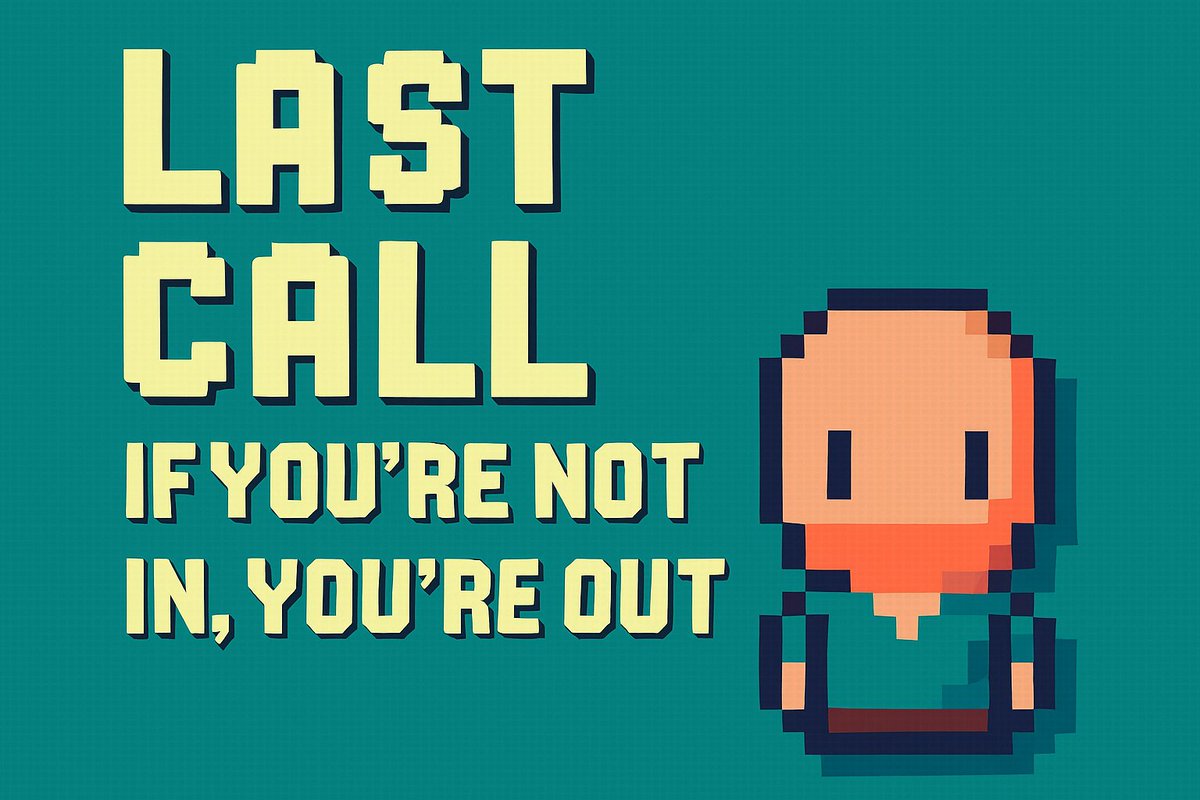 🚨 FINAL CALL 🚨  
Today is the LAST DAY to enter the competition! <a href="/PumpvilleWorld/">Pumpville</a>   

🧠 Judged on Creativity, Humor &amp; Pixel Style   
📷 Ends Fri, 6 Feb @ 20:00 SAST   
📷 Don’t miss your chance to showcase your creativity and secure your spot among the winners. 🏆✨  

👉 Add