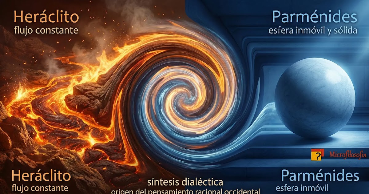 Orígenes dialécticos de la filosofía: Heráclito y Parménides

“La escisión es la fuente del estado de necesidad de la filosofía y, en tanto formación cultural de la época, el aspecto no libre, el aspecto dado de la figura”.

G.W.F. Hegel

La tensión entre el devenir y el ser