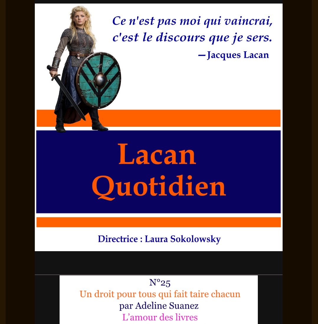 𝕃𝔸ℂ𝔸ℕ ℚ𝕌𝕆𝕋𝕀𝔻𝕀𝔼ℕ 𝕟°𝟚𝟝
6 février 2026
Une somme d’individus, aussi pleins de santé mentale soient-ils, ne fera jamais civilisation.

2a9il.r.sp1-brevo.net/mk/mr/sh/1t6AV…