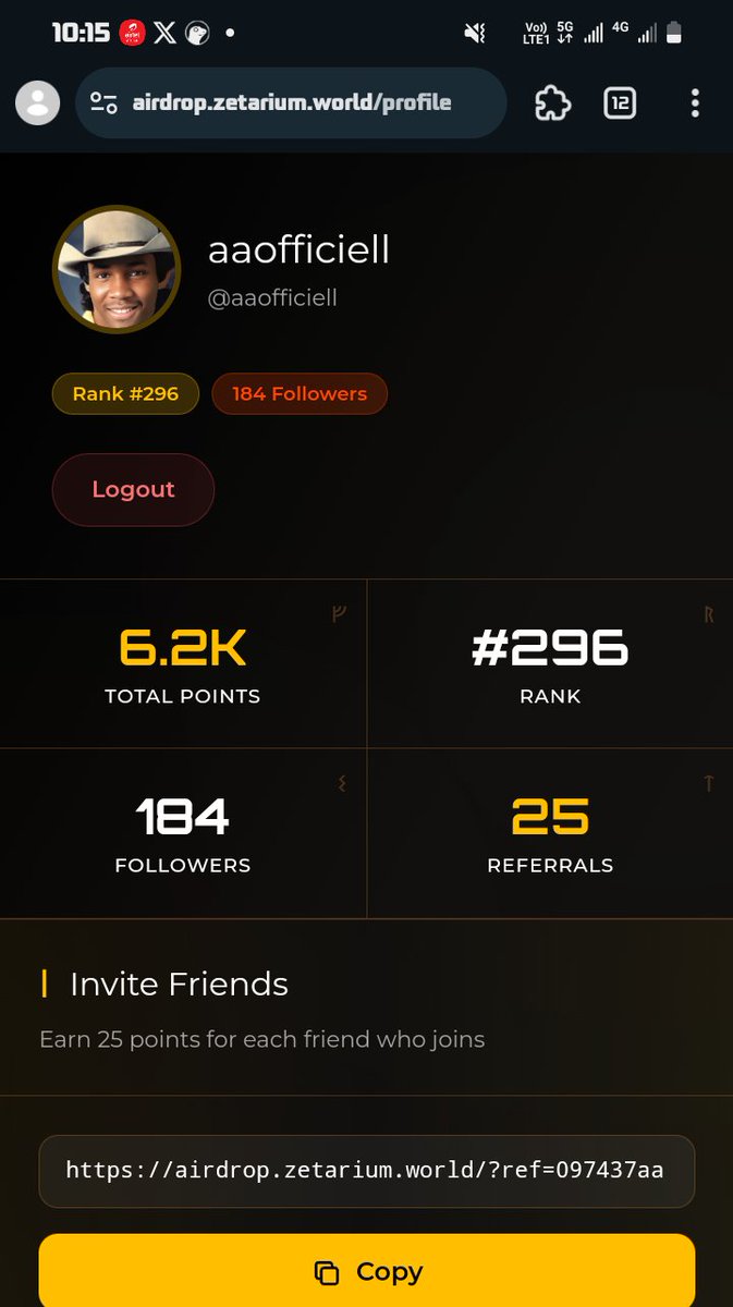 Daily Activeness Check <a href="/Zetarium_/">Zetarium</a> 

Only active Zetarium grinders will check in:

▪️ Stay bullish on Zetarium
▪️ Keep creating content around Zetarium
▪️ Trade, predict, and stack activity
▪️ Be a Zetarium reply guy

gZetarium Believers