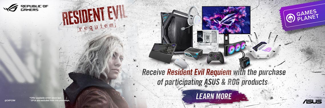 ProgenixZA's tweet photo. Raccoon City won’t save itself… 🧟‍♂️🧟‍♀️🔫

Purchase any eligible ASUS TUF or ROG gear before 19 March 2026 and unlock Resident Evil Requiem! 🕵️‍♀️

Get yours here 👉 https://t.co/94XP7TNLWA https://t.co/cQ5qqs973S