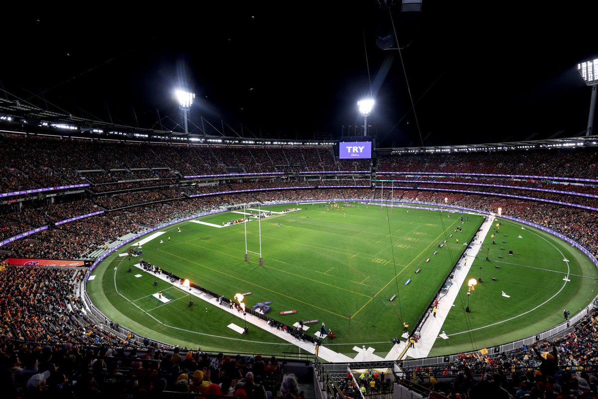 MarkMcKillop's tweet photo. @LombardiHimself This was Rugby at the MCG last year https://t.co/OSu6iDyvr3