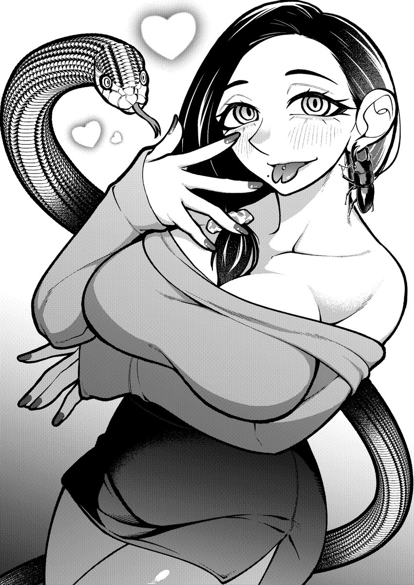 最新話の感想等いつもありがとうございます！
年齢不詳のムチムチスプタン舌ピヤバピアスお姉さんこと蛇目部長🐍を今後ともよろしくお願いします！！！

ファンアートも是非お待ちしてますッ！！！

#デカいうさぎ