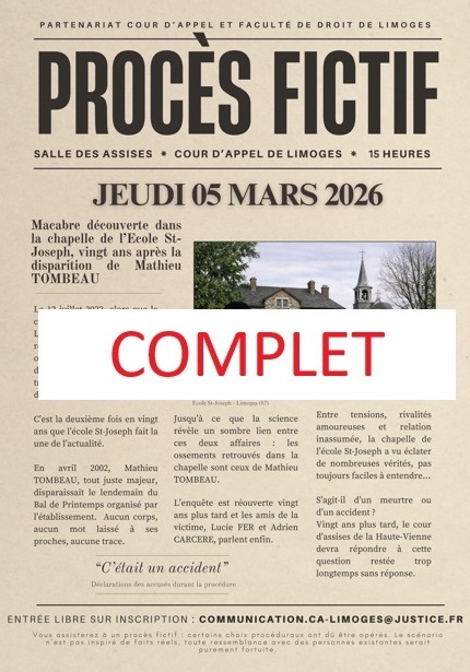 Cour d'appel de Limoges tweet media