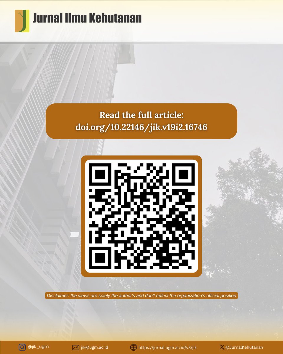 JurnalKehutanan's tweet image. Feeling cooler under the trees isn’t just a feeling. Dense canopies help regulate urban heat and improve outdoor comfort.

Read the full article  jurnal.ugm.ac.id/v3/jik/article…

#ThermalComfort #Microclimate #UrbanPlanning #GreenSpaces #ClimateAdaptation