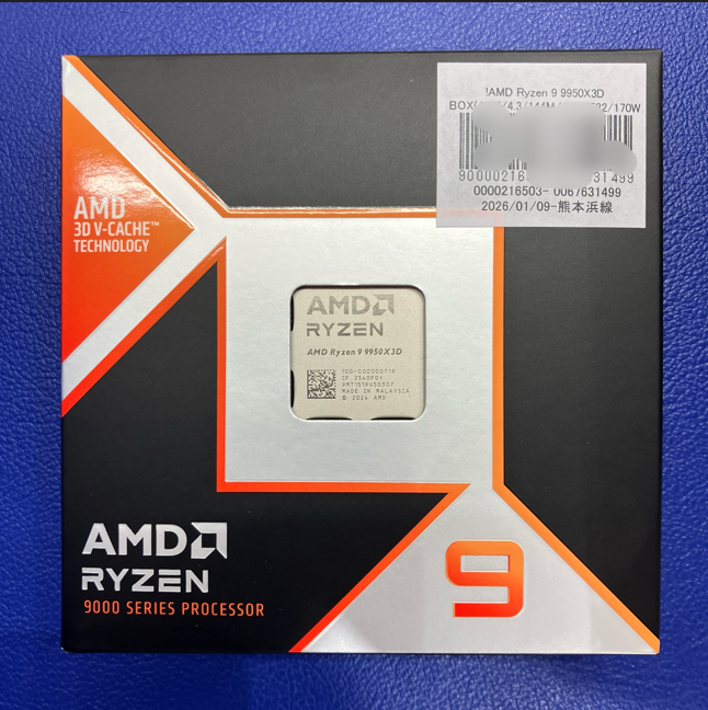 dospara_kuma's tweet photo. 【商品入荷情報】
AMD Ryzen 9 9950X3D　税込121,980円
ゲームもクリエイティブワークも最強クラスのCPU✨
当日中であればお電話でのお取り置きも可能です(*'ω'*)
#AMD #Ryzan #ドスパラ https://t.co/QvhlKeWOrQ