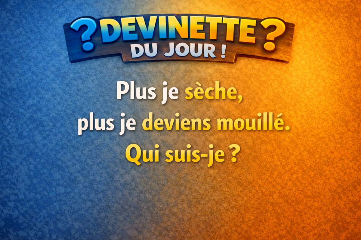 DateTraveller's tweet photo. 🧠 Devinette du jour https://t.co/HNS02DPCgV