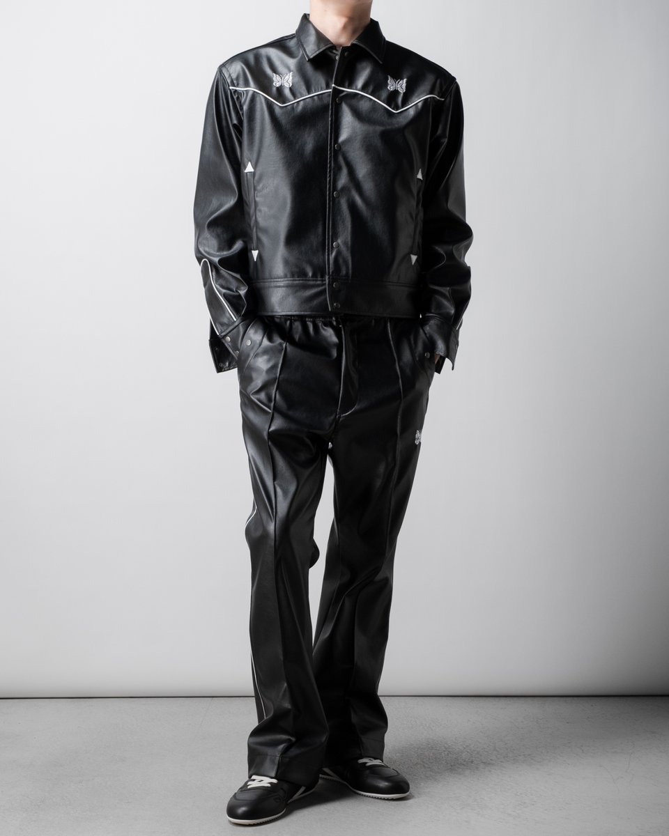 Needles × NUBIAN』コーティング加工を施したトラックスウェット