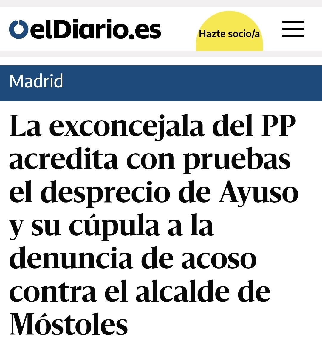 Entre Israel matando y Palestina muriendo, Ayuso elige a Israel.

Entre asistencia médica y abandono para 7.291, Ayuso elige abandono.

Entre hispanos perseguidos y Trump persiguiendo, Ayuso elige a Trump.

¿De verdad esperaba la acosada que la eligieran frente al acosador?
