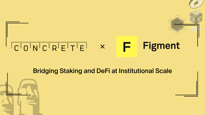 <a href="/ConcreteXYZ/">Concrete</a> and figment announced a new partnership aimed at expanding access to concrete’s yield solutions for figment customers at scale.

the collaboration is designed to make institutional-grade yield more accessible, reliable, and efficient across the ecosystem.

thread;