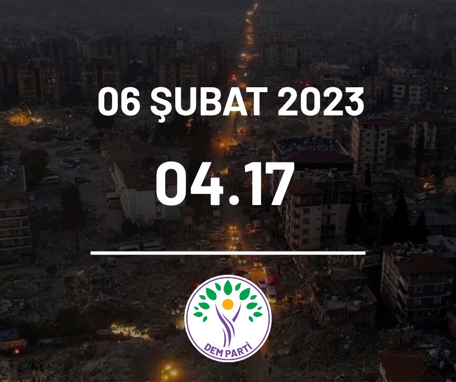 6 Şubat depremlerinin 3. yılında, yaşamını yitiren tüm canları saygı, minnet ve özlemle anıyoruz. Geride kalanlara, adalet arayışını kararlılıkla sürdüren ailelerimize bir kez daha başsağlığı ve dayanışma duygularımızı iletiyoruz.

Bu büyük felaket, ihmallerin ve sorumsuzluğun