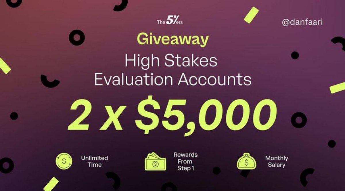 🎉 10 YEARS OF <a href="/the5erstrading/">The5ers</a> 🎉
And we’re celebrating BIG with the community that made it possible.

🎁 GIVEAWAY ALERT 🎁

I am giving away 2x $5,000 HS Accounts to traders who show up and engage.

How to enter 👇

✅ Follow:
<a href="/the5erstrading/">The5ers</a> <a href="/danfaari/">ᴅᴀɴꜰᴀᴀʀɪ</a> 

<a href="/iamSoftVina/">Soft-Vina Chinenye💛</a> | <a href="/dadeen__/">Local Dadeen</a>