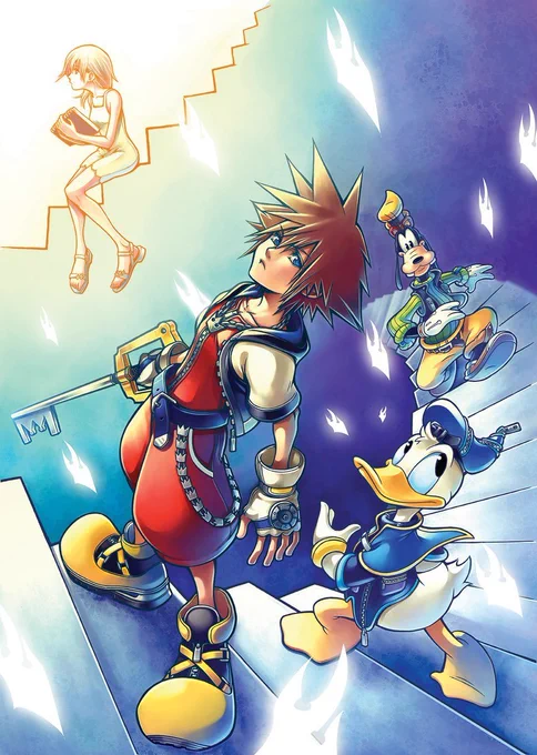 Official art | Kingdom Hearts: Chain of Memories Artist: Tetsuya Nomura