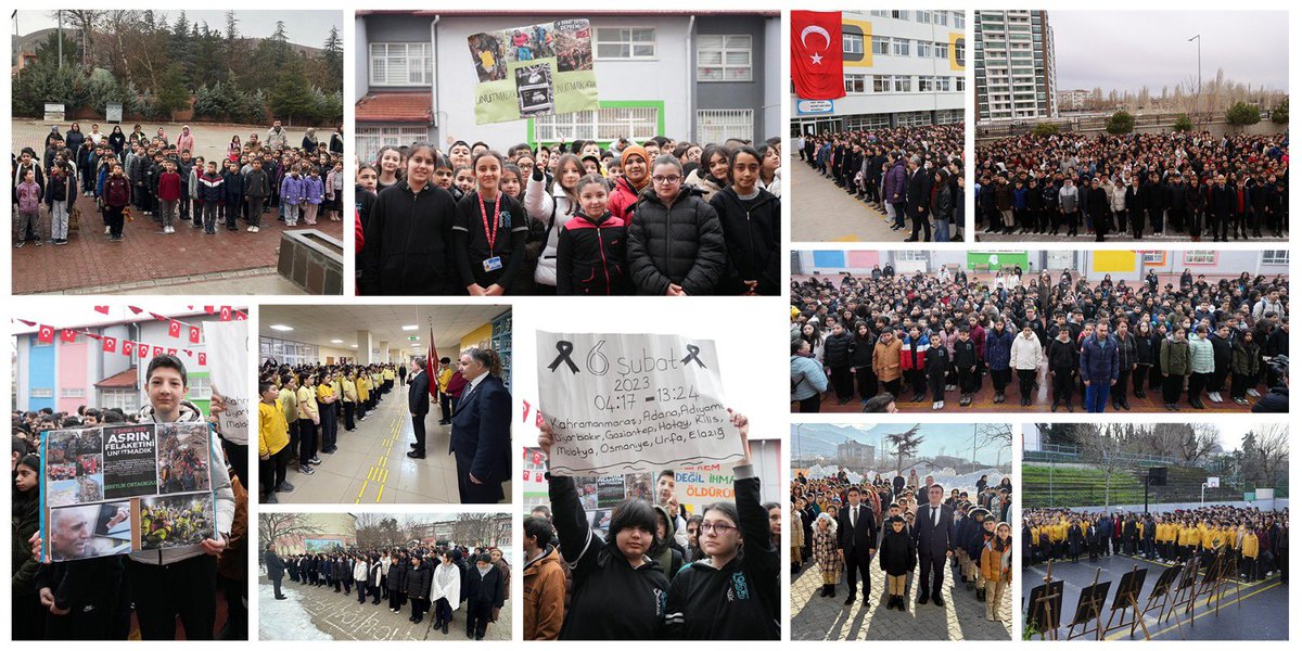 Eğitim Kurumlarında Zaman, 6 Şubat Depremlerinde Yaşamını Yitirenler İçin Bir Dakikalık Saygı Duruşunda Durdu

“Asrın felaketi” olarak nitelendirilen 6 Şubat 2023'teki Kahramanmaraş merkezli depremlerin yıl dönümü dolayısıyla tüm okullarda ilk derse başlamadan önce öğrenci,