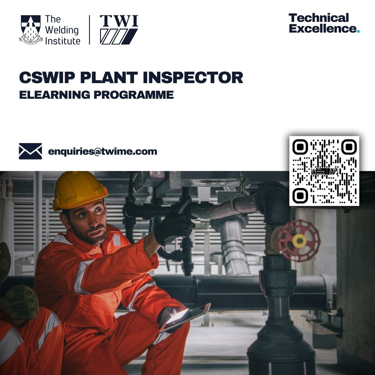 twiuae's tweet photo. 🚀 Elevate your career with 𝗖𝗦𝗪𝗜𝗣 Plant Inspector training! Play a vital role in safety &amp; efficiency, from inspection to corrosion monitoring. Submit your CV 📩 Enquiries@twime.com 🌐 https://t.co/1ftPUKVyfd  #CSWIP #TechnicalExcellence #Training https://t.co/L5QrxH5caN