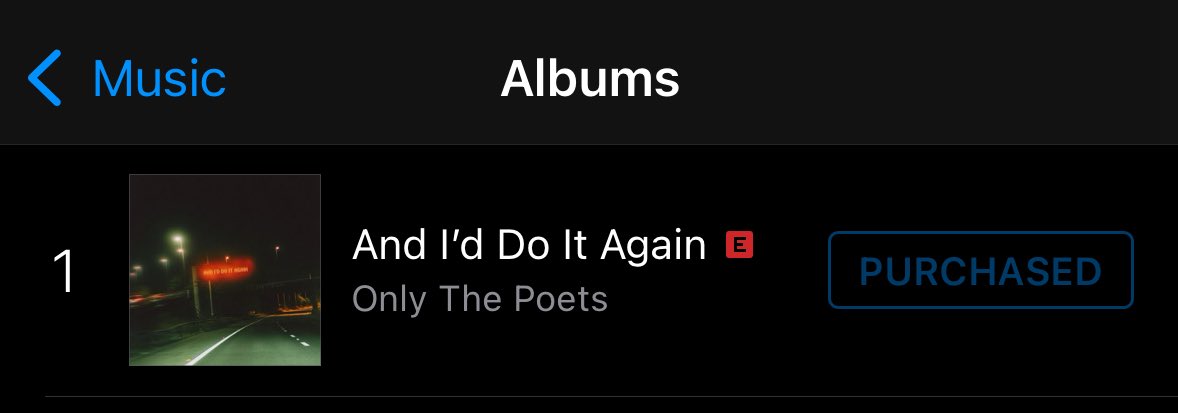 OTPAustria's tweet photo. WE MADE IT! 🤩
'And I‘d Do It Again' the debut album by @onlythepoetsuk is #1 on the Pop and All Genres iTunes Charts in Austria! 🇦🇹❤️ https://t.co/FthoPgbzWW