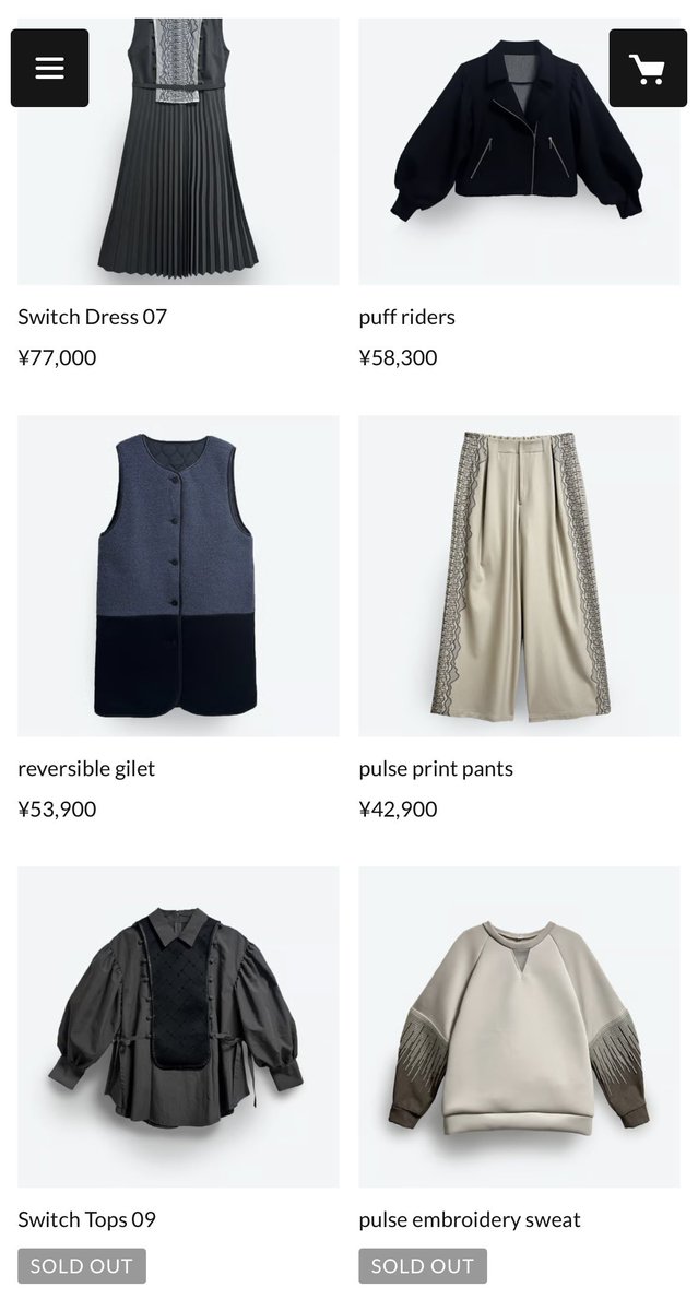 お陰様でSwitchトップス09完売致しました！ いってらっしゃい、沢山着