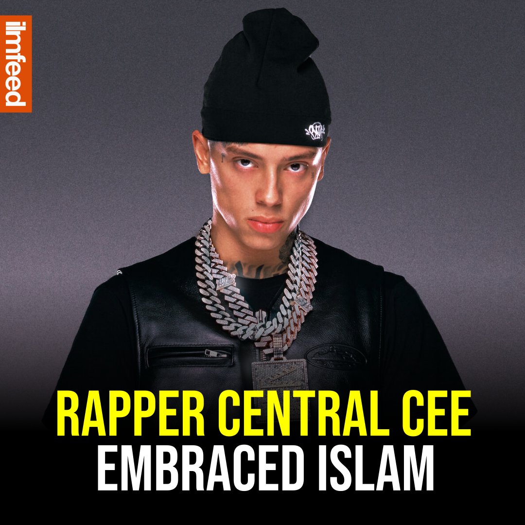 IlmFeed's tweet photo. Central Cee, who is a prominent figure in the UK rap scene, has embraced Islam. 

He was heard on a livestream saying, "I just changed my name innit, I took my shahadah...I'm a Muslim now." https://t.co/ZA9tl1tMlg