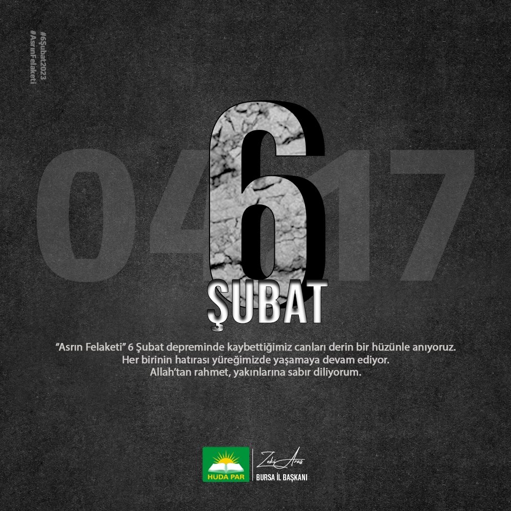 #Deprem'de kaybettiğimiz canlar, yıkılan şehirler, harap olan hayatlar...

Hepsi ortak acımız. Ancak bu acı, bizi daha da kenetlemeli. Kardeşlik bilinciyle, her koşulda birbirimizin yardımına koşmalıyız. 

Allah, bir daha böyle felaketler göstermesin. 
#6subat2023 #AsrınFelaketi