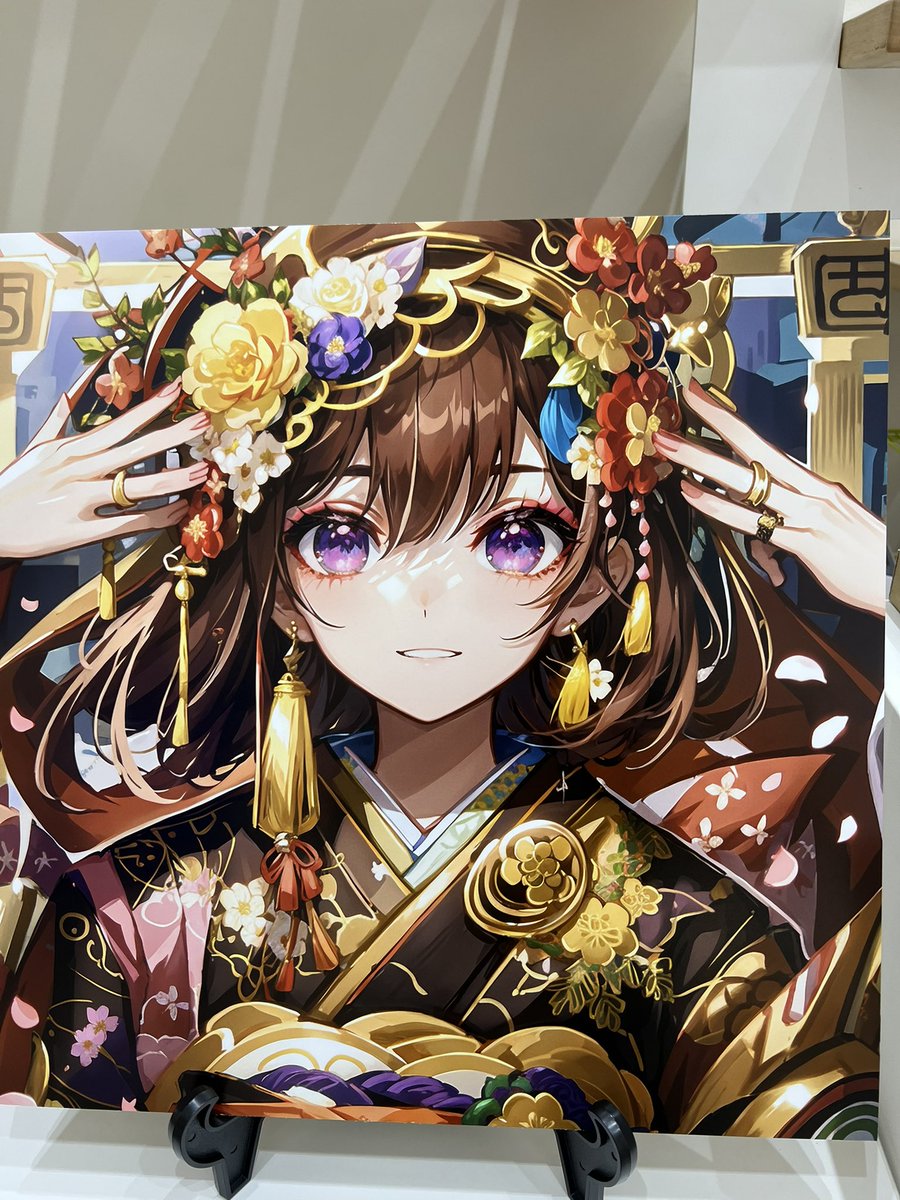 期間限定特価！　個展出品作品　特大芸術写真 ★ A1　 幻想の華 　額付 今日は朝からずーっと設営をしていました！ なんとか完成😊✨ 明日の朝