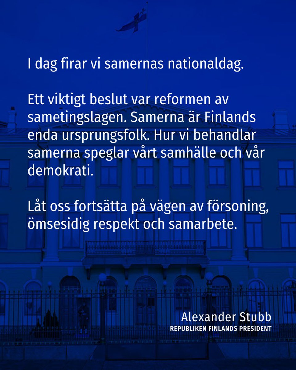 Buori sámi álbmotbeaivvi buohkaide!
Pyeri säämi aalmugpeivi puohháid!
Šiõǥǥ saaʹmi meersažpeeiʹv pukid!