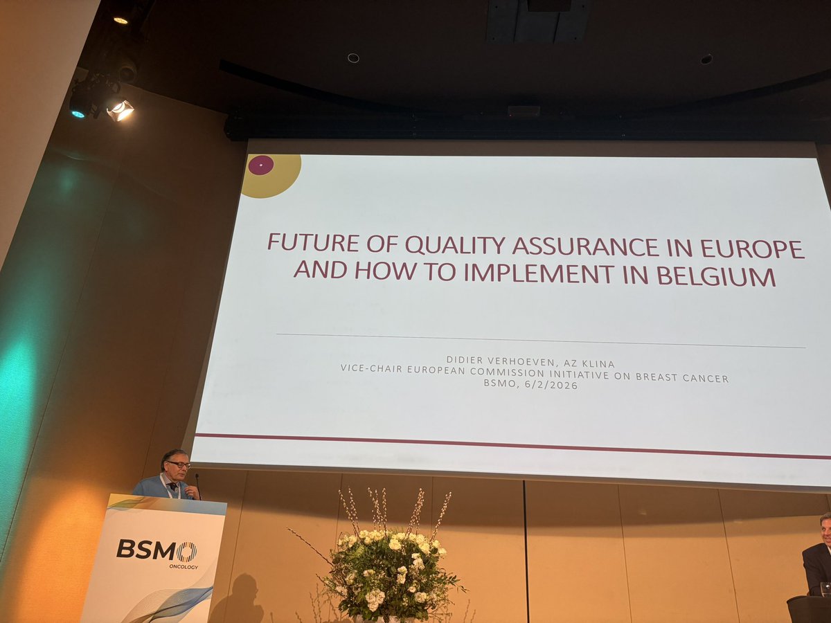 E_de_Azambuja's tweet image. Breast cancer task force @mybsmo
Belgian Society of Medical Oncology Annual meeting! Didier Verhoeven quality assurance in Europe #patients with #breastcancer