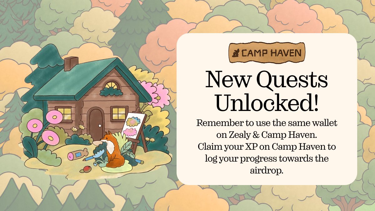 New quests are live in Camp Haven! 🏕️🫎

The Tales Tent invites you to share your favorite winter memory, while Creative Cabin celebrates your wins and your people.

In Dexter's Workshop, there's a speedy squirrel eyeing the files and articles you’ve been meaning to back up.