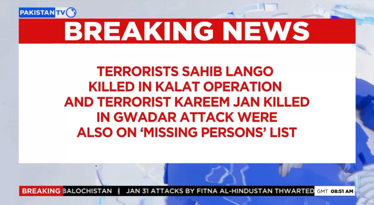 PakTVGlobal's tweet photo. Security forces thwarted planned attacks on January 31, exposing links between the Baloch Yakjehti Committee and Fitna Al-Hindustan, with terrorists operating under the guise of ‘missing persons’ in Balochistan.
#PakistanTV #PakistanTvglobal #BalochUnityCommittee #CounterTerrorism #NationalSecurity